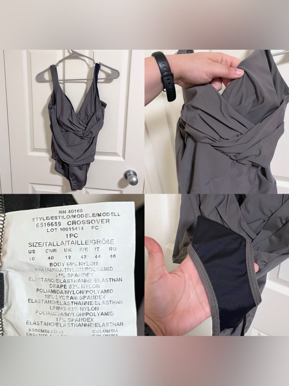 •MIRACLESUIT• Illusionist Crossover Grey Size 10